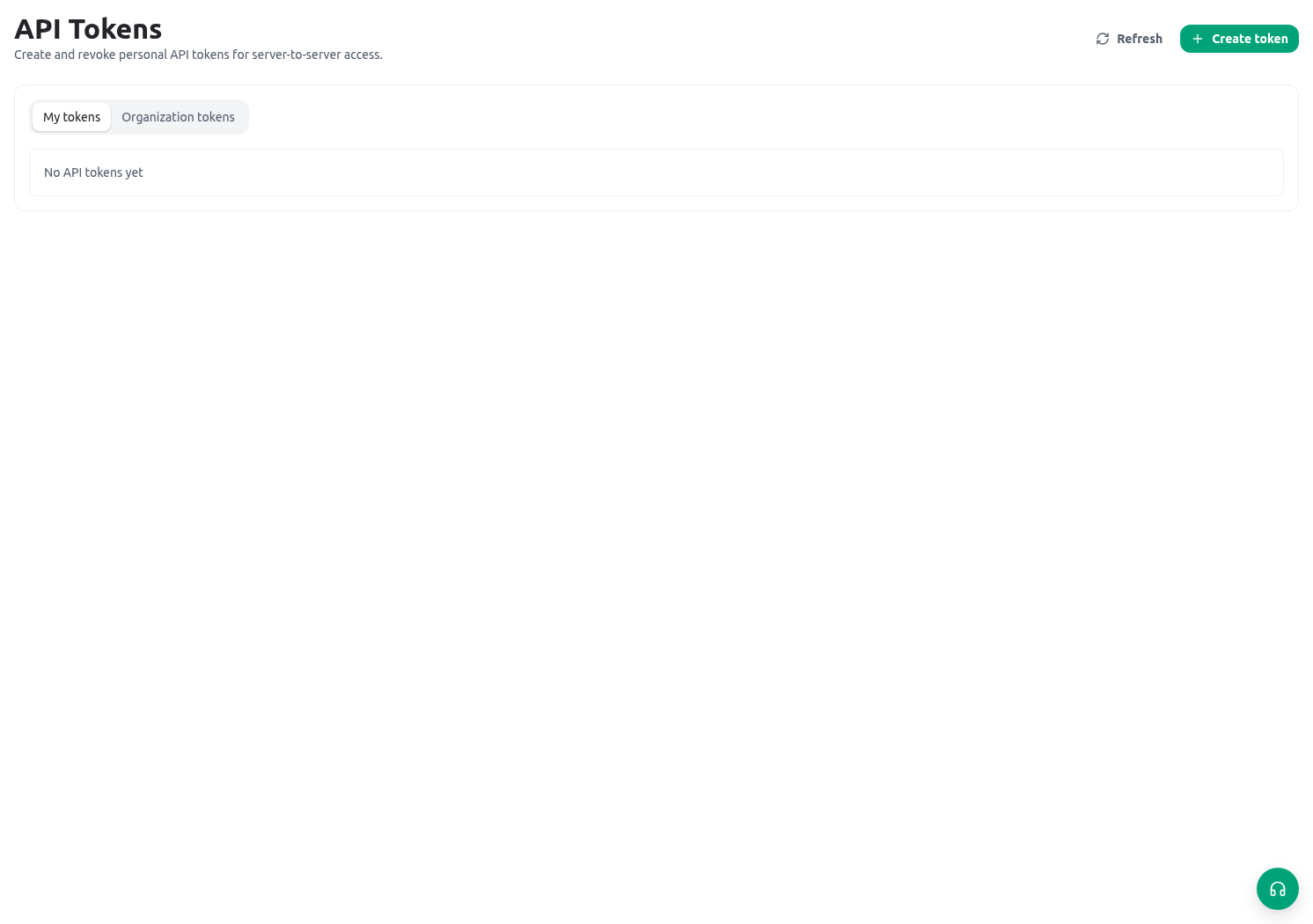 KayanOS API token lifecycle settings for the Directorate of Citizen Services, without a credential shown.